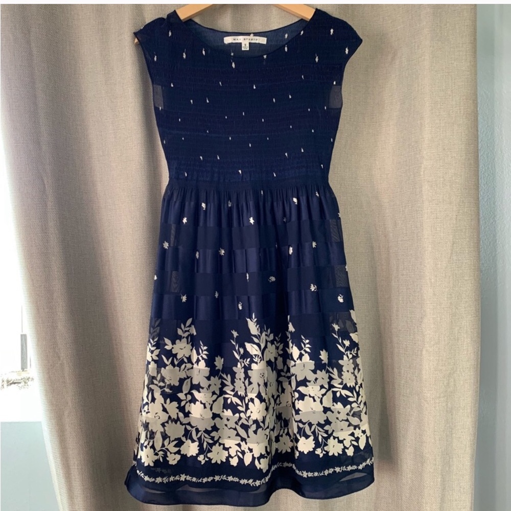 Max Studio black and white floral dress
